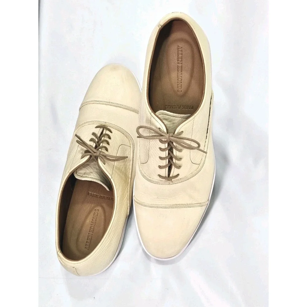 Allen Edmonds Park Avenue Cap-toe Oxford Dress Sneaker Size 12D Leather